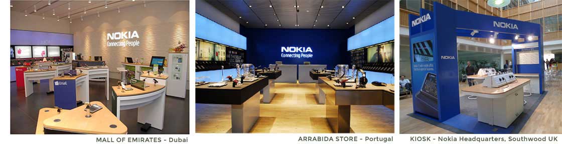 Nokia stores and kiosk images